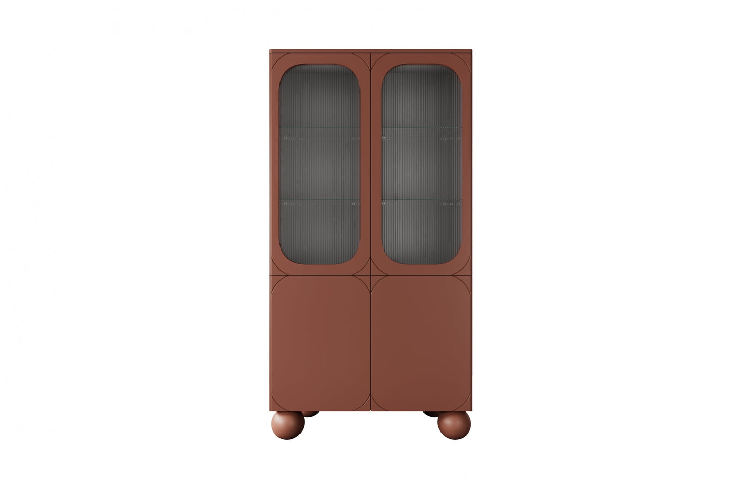 Vitrīnas skapis BARI II 100/192/45 terrakota - N1 Home