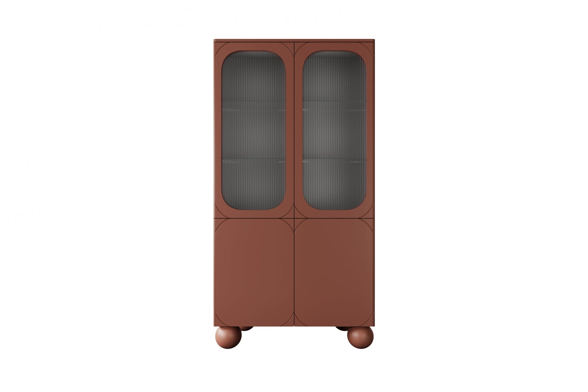 Vitrīnas skapis BARI II 100/192/45 terrakota - N1 Home