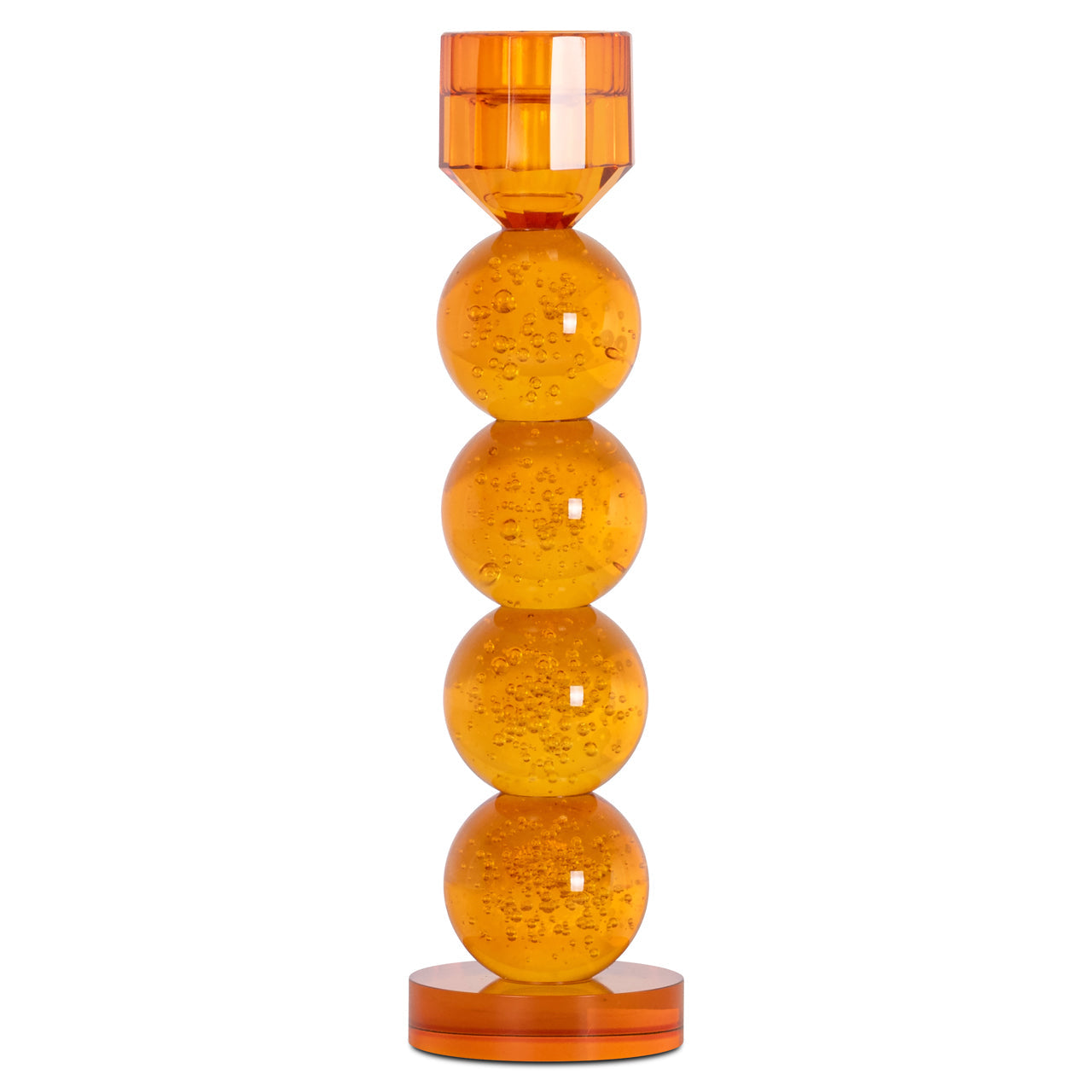 Svečturis Raylan orange large Richmond Interiors 30/8/8 cm oranža - N1 Home