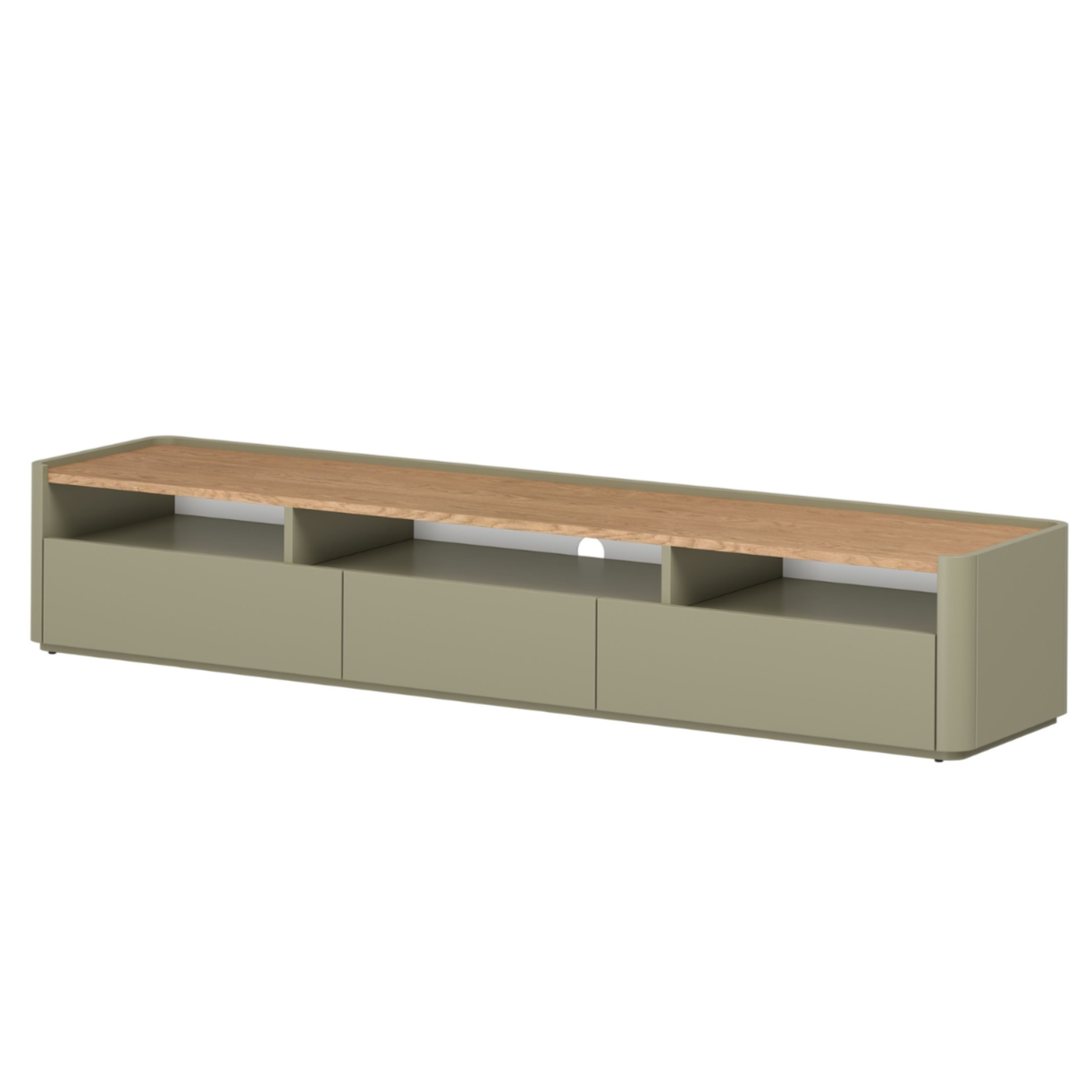 TV skapis Elva 200/35.5/48 cm Eikalipts / Baltijas kāpu ozols - N1 Home