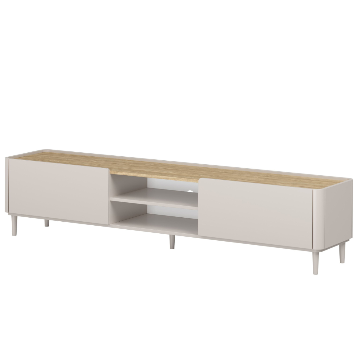 TV skapis Elva 220/48/48 Kašmirs / Eļļots ozols - N1 Home