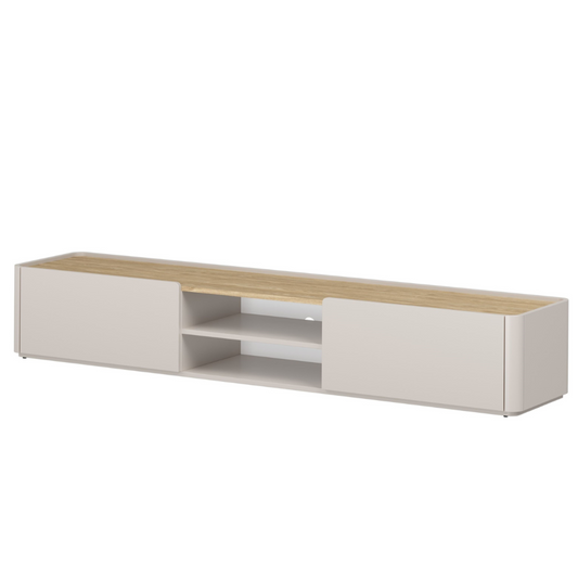 TV skapis Elva 220/35.5/48 Kašmirs / Eļļots ozols - N1 Home