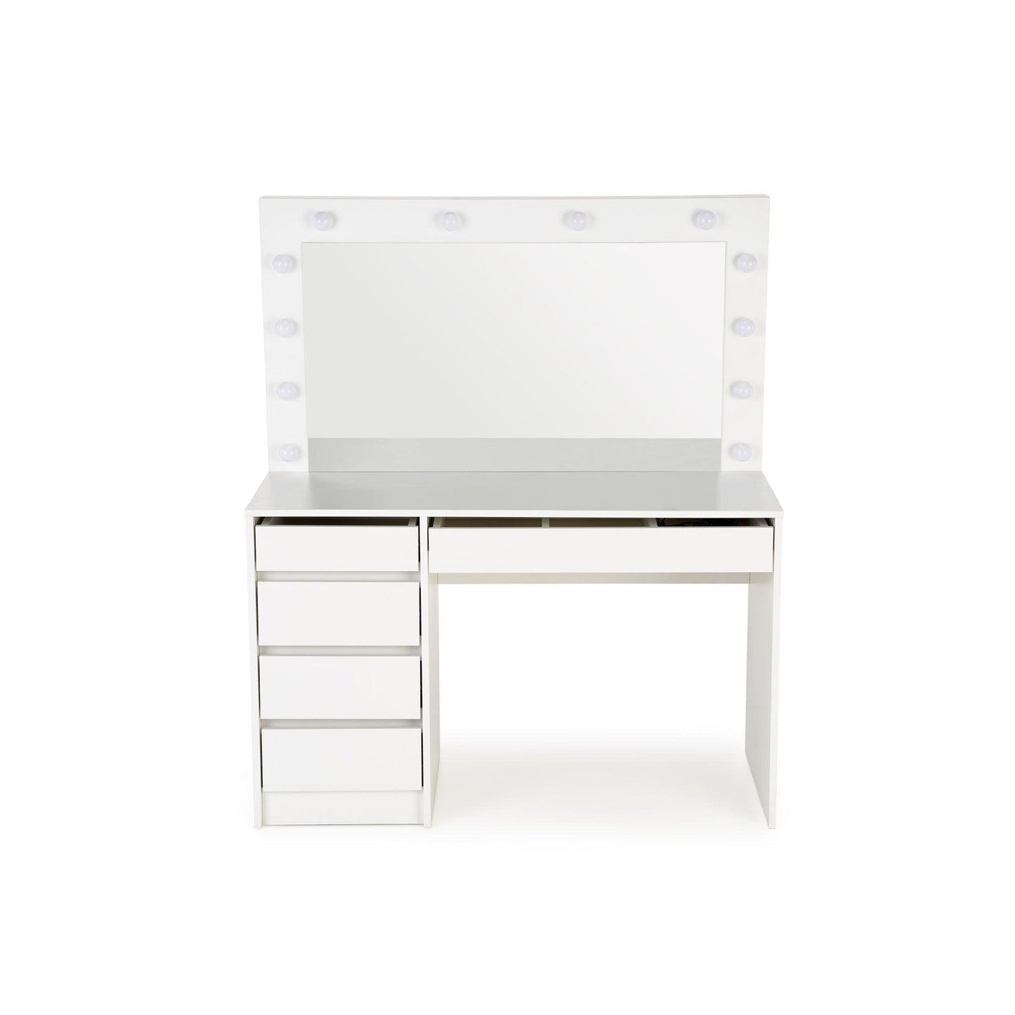 HLM balta konsole ar gaismu 120/55/140 cm - N1 Home