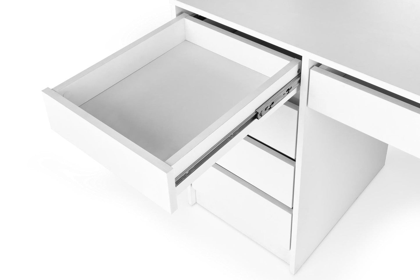 HLM balta konsole ar gaismu 120/55/140 cm - N1 Home