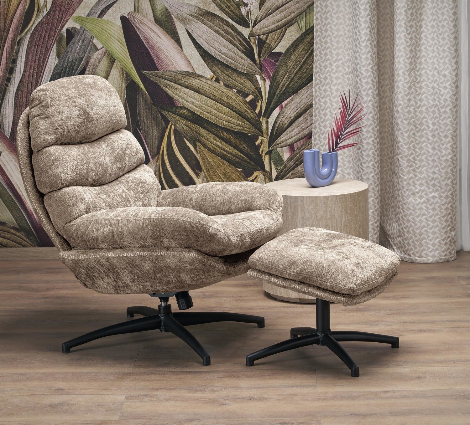 Atzveltnes krēsls Napa 80/90/100/45 cm bēšs - N1 Home