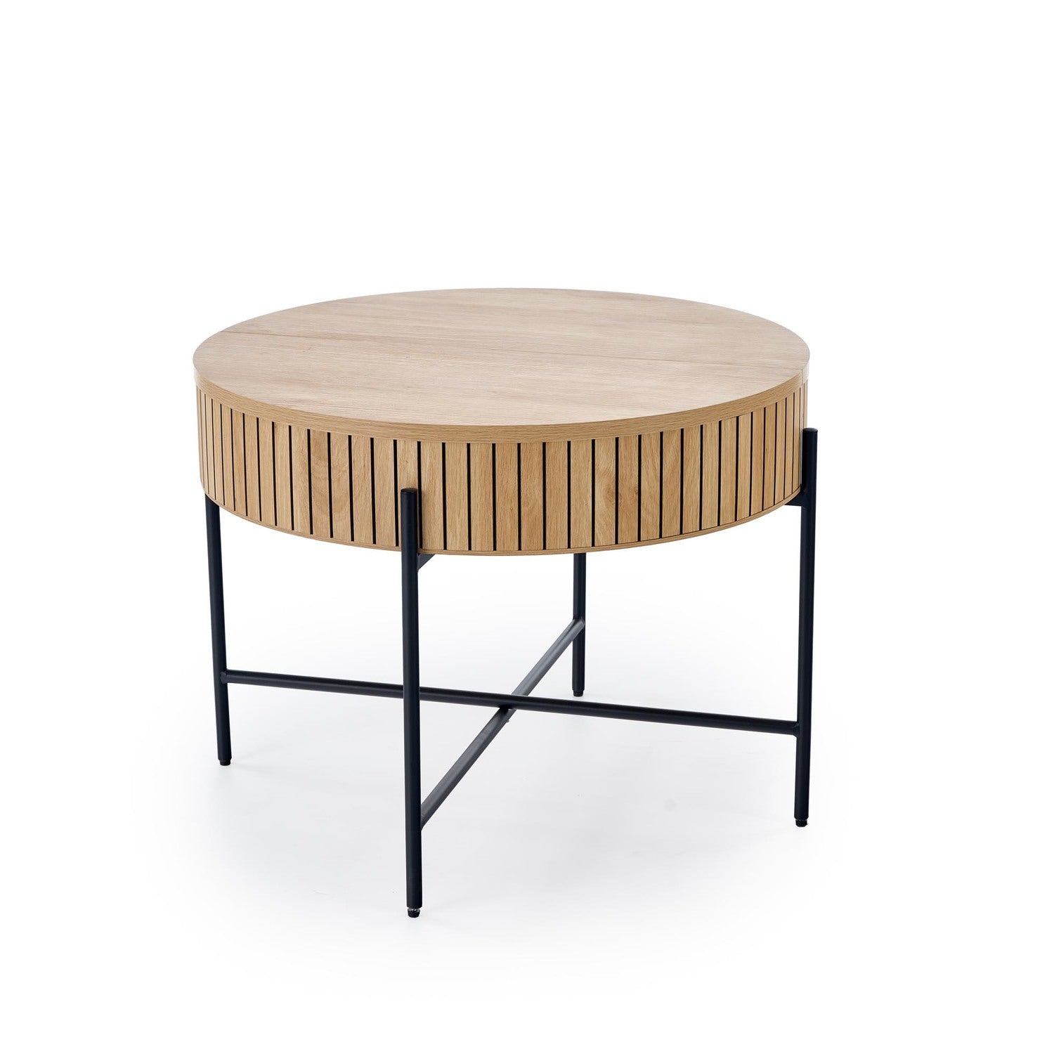 Kafijas galds Dans (2) 67/50 cm un 40/36 cm dabīgs/melns - N1 Home
