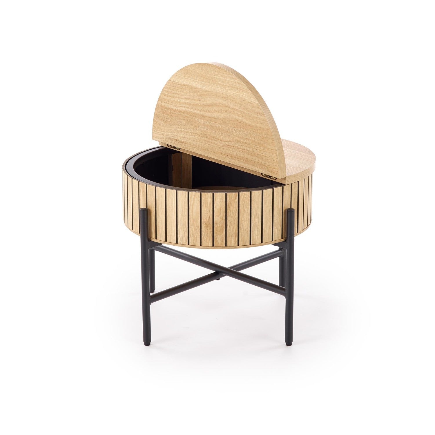 Kafijas galds Dans (2) 67/50 cm un 40/36 cm dabīgs/melns - N1 Home