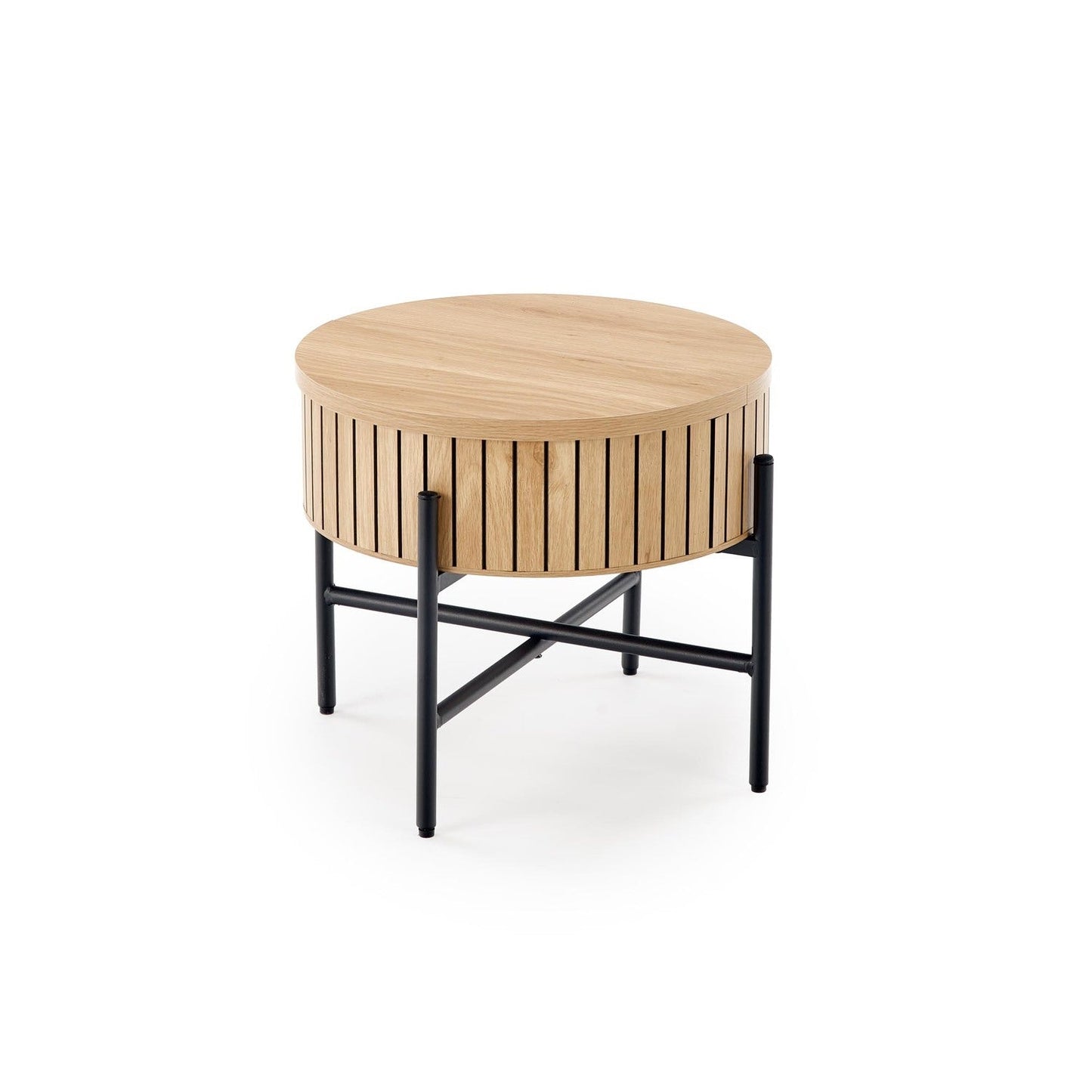 Kafijas galds Dans (2) 67/50 cm un 40/36 cm dabīgs/melns - N1 Home