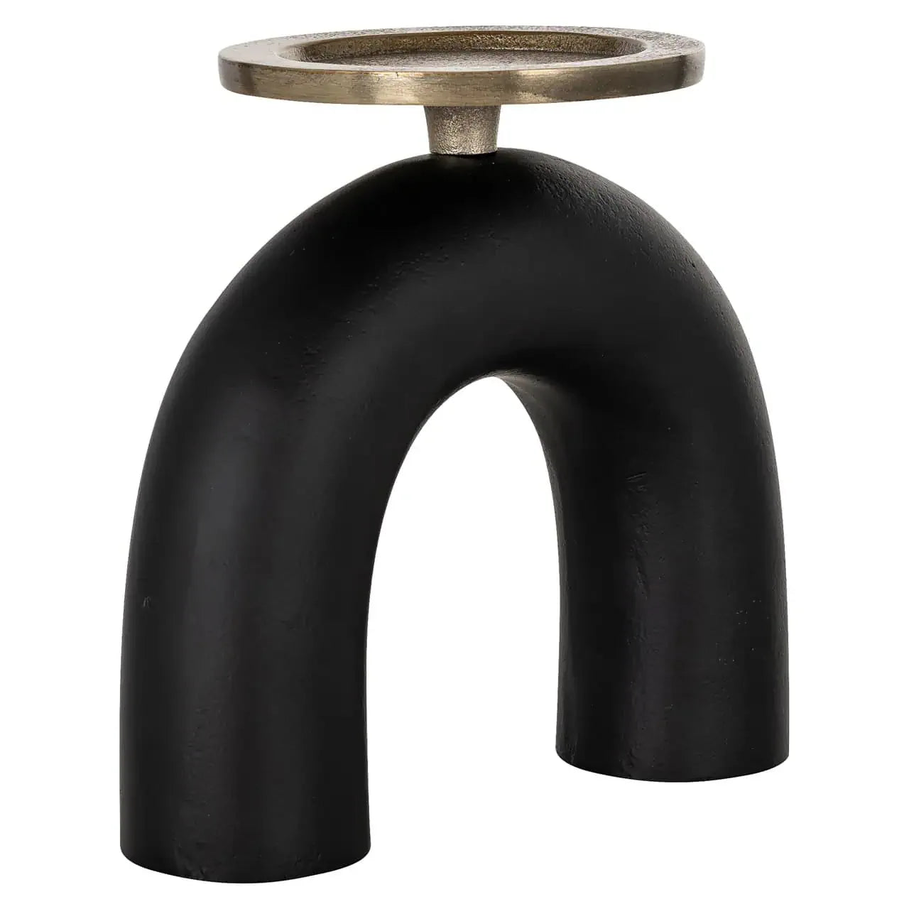 Svečturis Livi black/gold small Richmond Interiors 17/19/5 cm melns/zelts - N1 Home