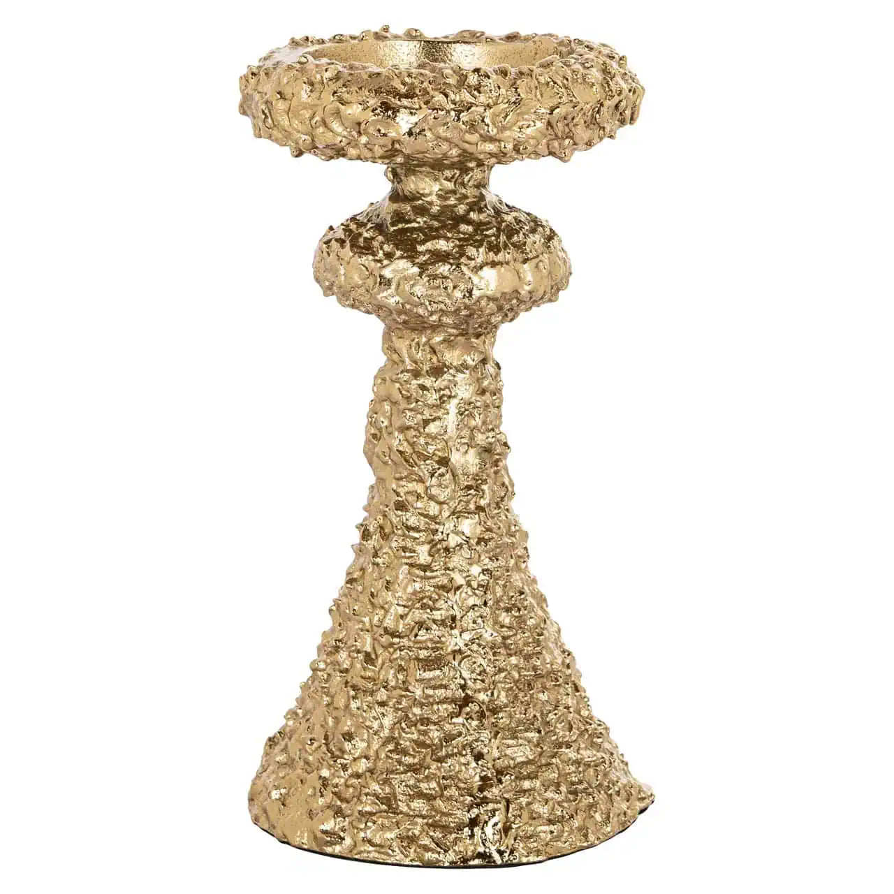 Svečturis July gold small Richmond Interiors 24,5/13/13 cm zelts - N1 Home