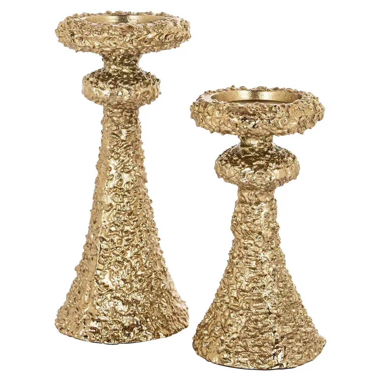 Svečturis July gold small Richmond Interiors 24,5/13/13 cm zelts - N1 Home