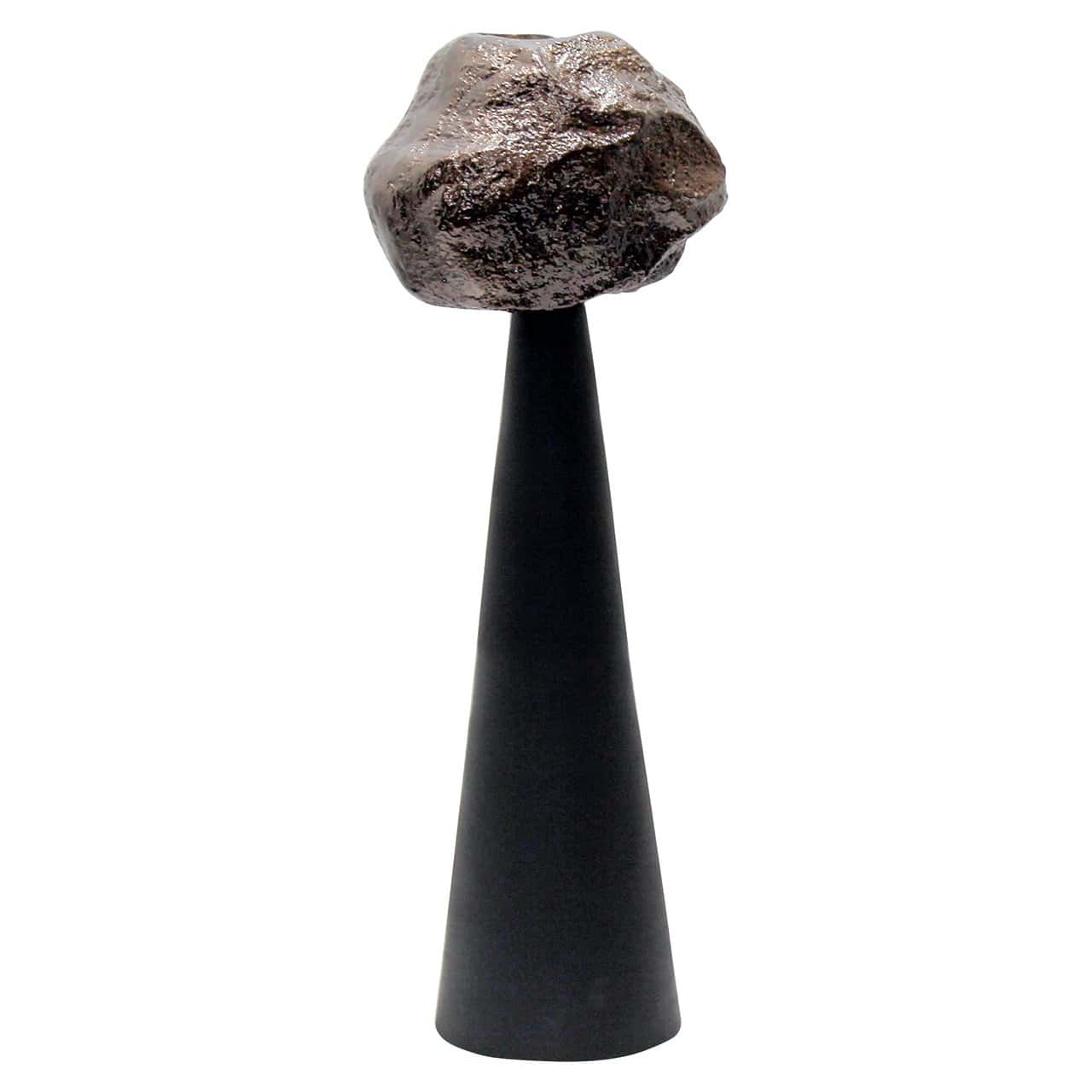 Svečturis Moira black large Richmond Interiors 78/25/18 cm melns - N1 Home