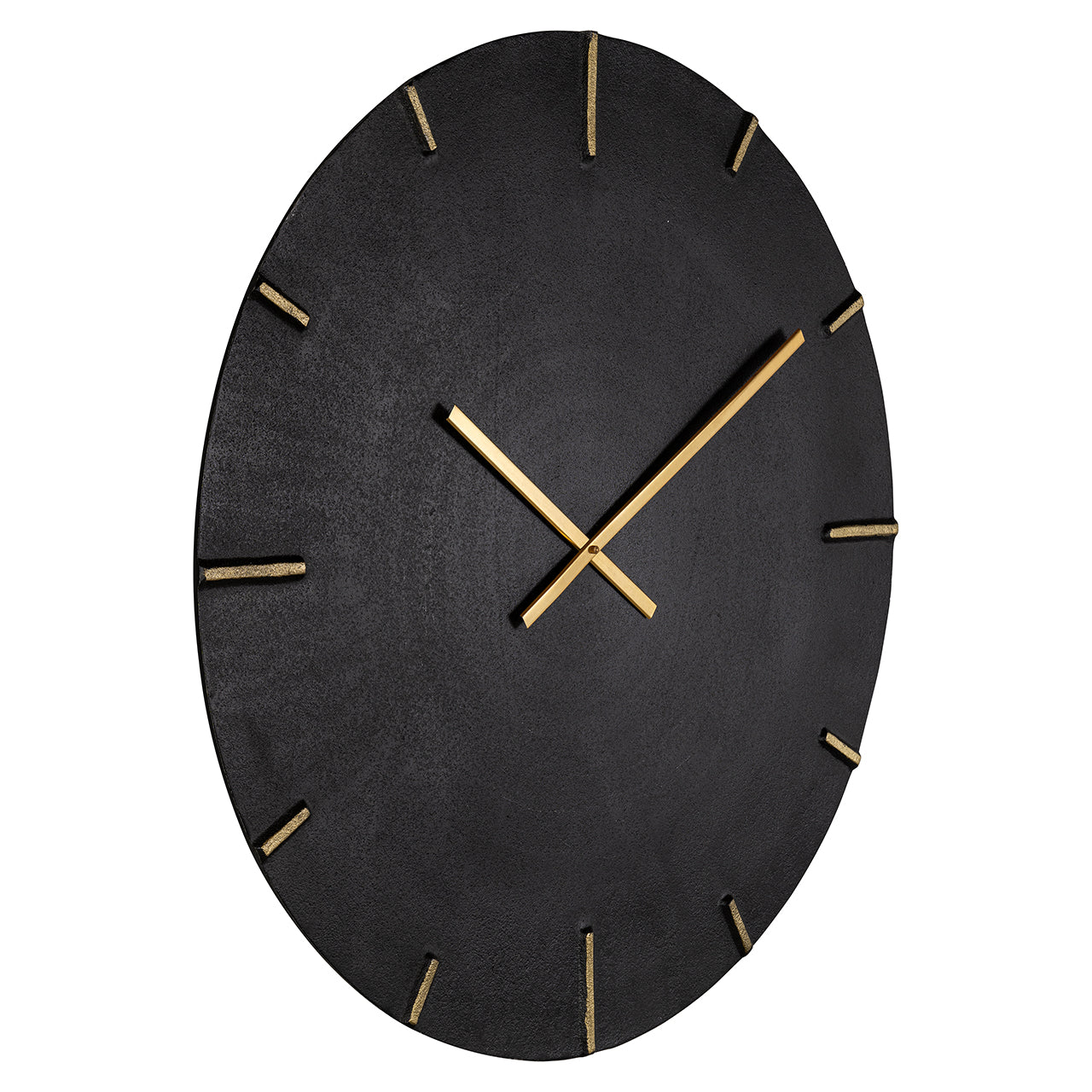 Pulkstenis Richmond Interiors Bilal 74/74/4 cm melns/zelts - N1 Home