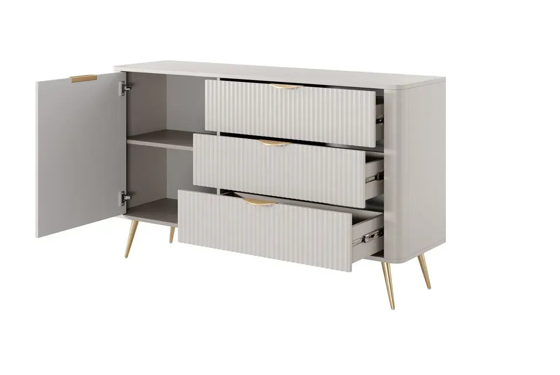 Kumode Lanti 138/81/38 cm bēšs - N1 Home