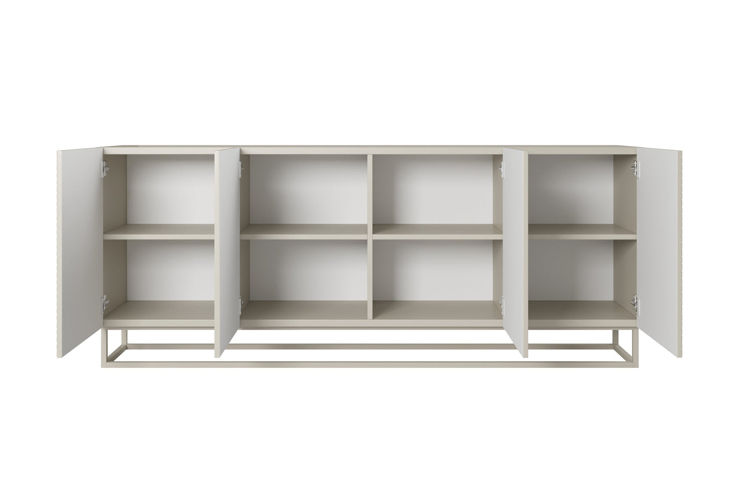 OSLO kumode ar metāla kājām 200/81/43 cm kašmirs/kašmirs - N1 Home