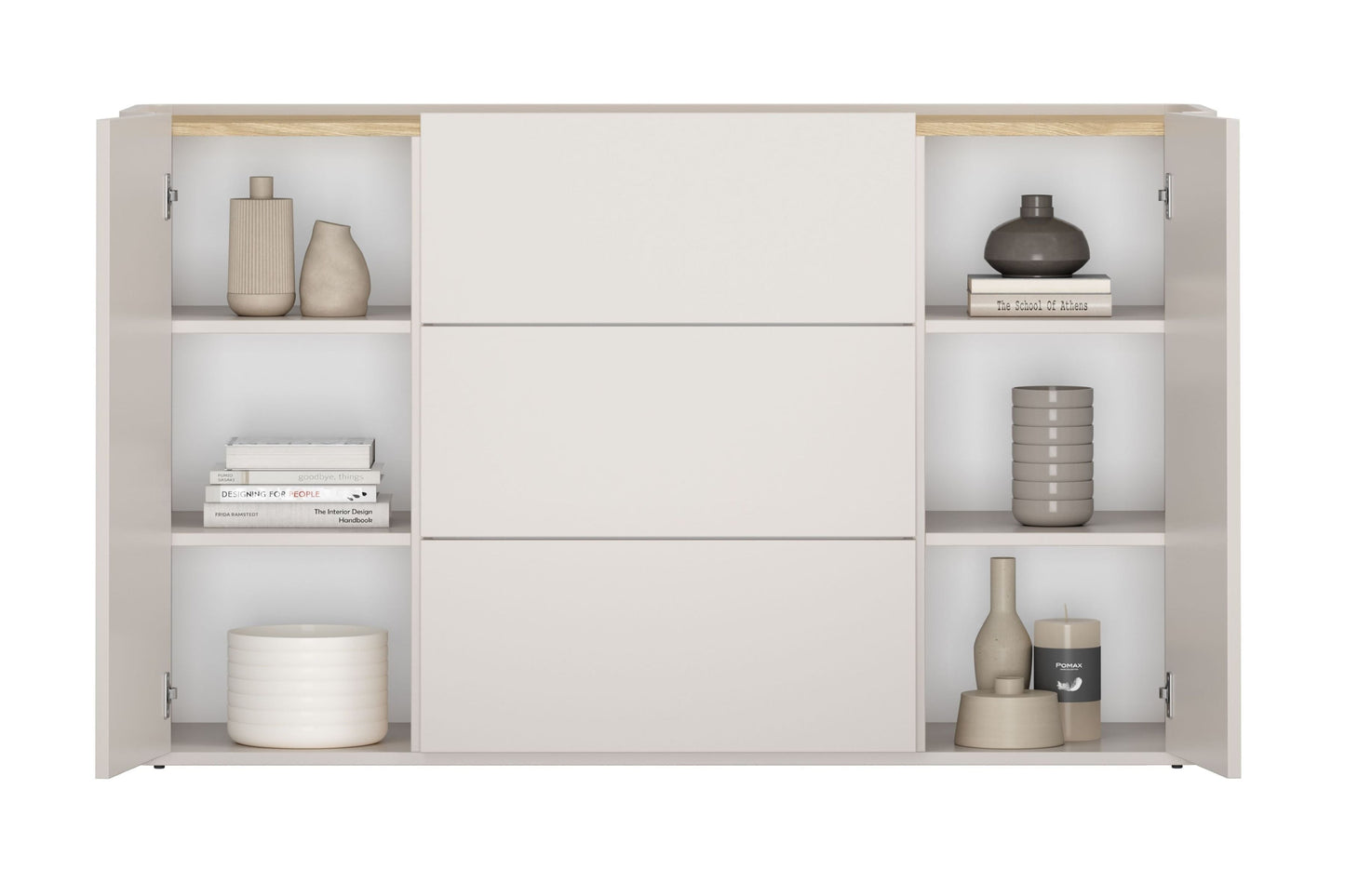Kumode Elva 150/89.5/48 cm Kašmirs / Eļļots ozols - N1 Home