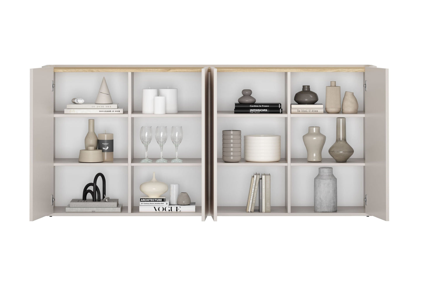Kumode Elva 200/89.5/48 cm Kašmirs / Eļļots ozols - N1 Home