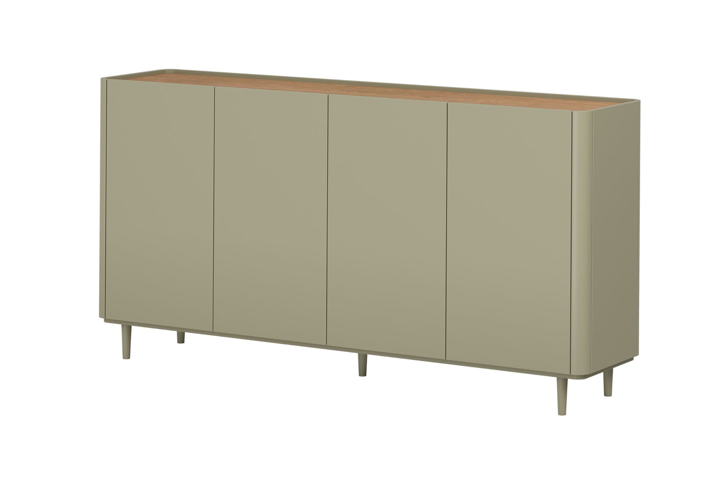 Kumode Elva 200/102/48 cm Eikalipts / Baltijas kāpu ozols - N1 Home