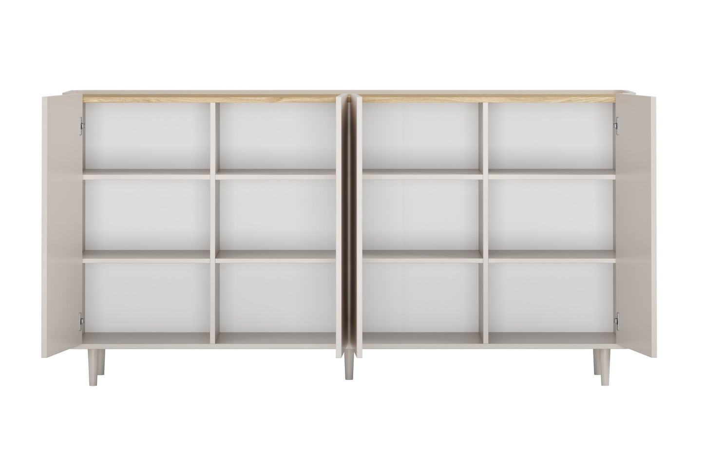 Kumode Elva 200/102/48 cm Kašmirs / Eļļots ozols - N1 Home
