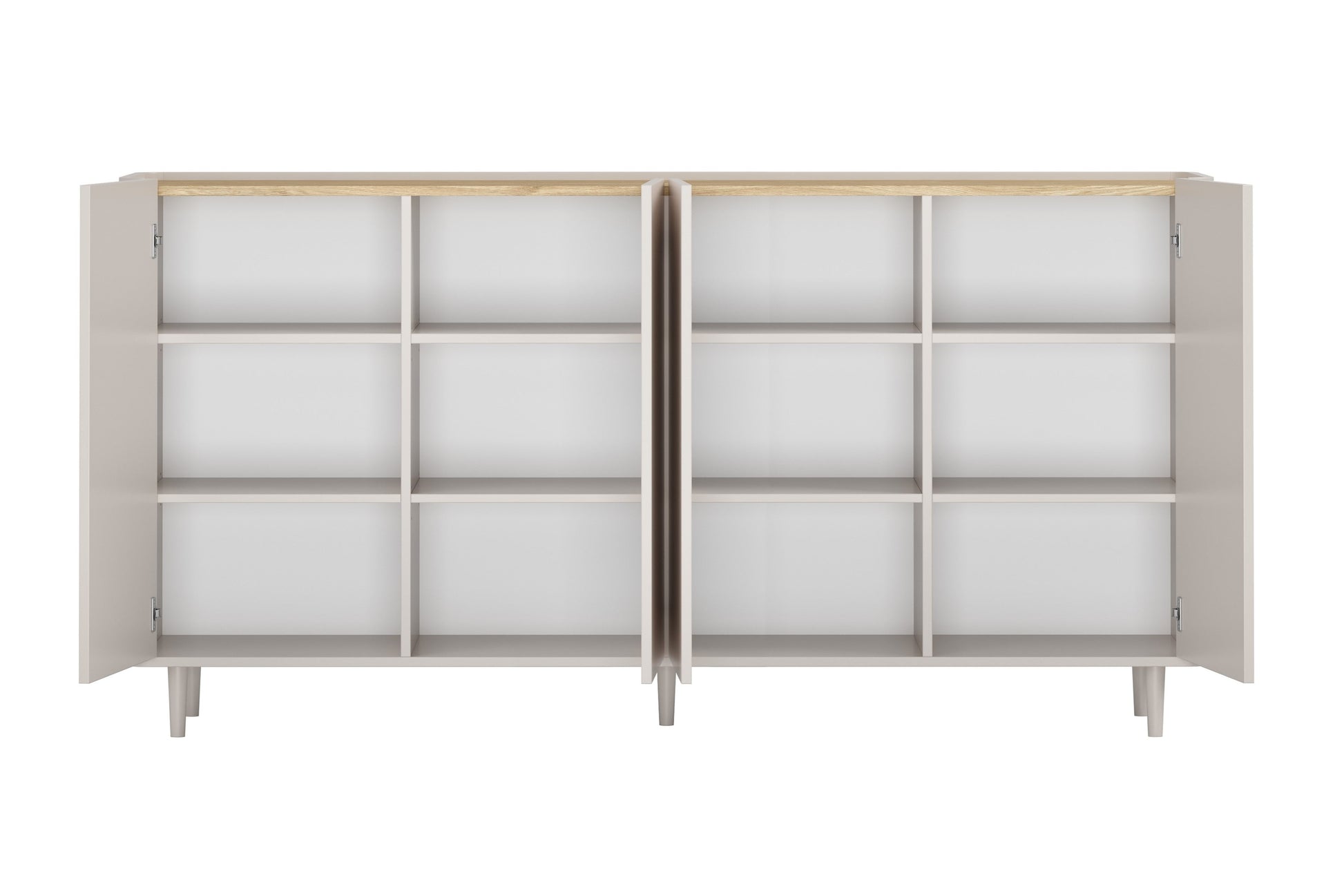 Kumode Elva 200/102/48 cm Kašmirs / Eļļots ozols - N1 Home