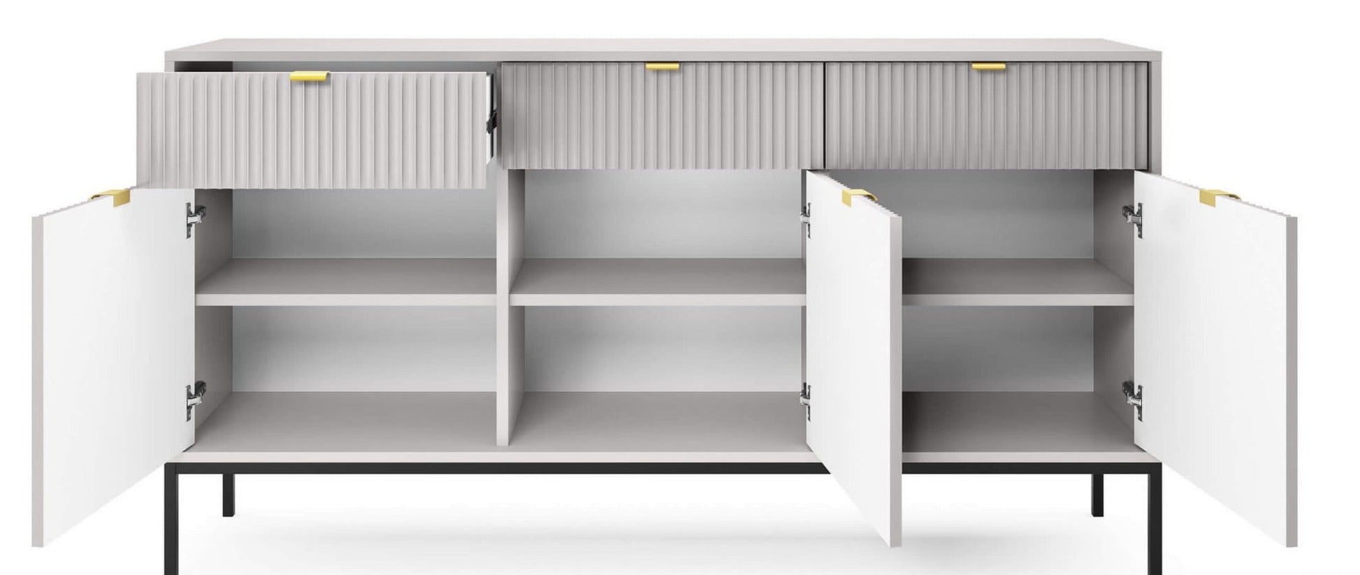 NV kumode pelēka 154x39x83 cm - N1 Home