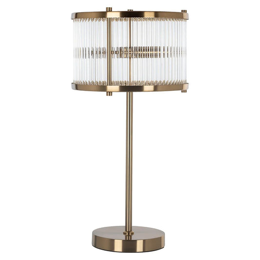 Galda lampa Richmond Interiors Loiza 64/32/32 cm zelts - N1 Home
