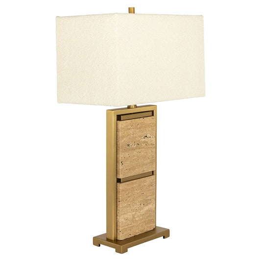 Galda lampa Richmond Interiors Meyra 72/40/24 cm bēšs - N1 Home