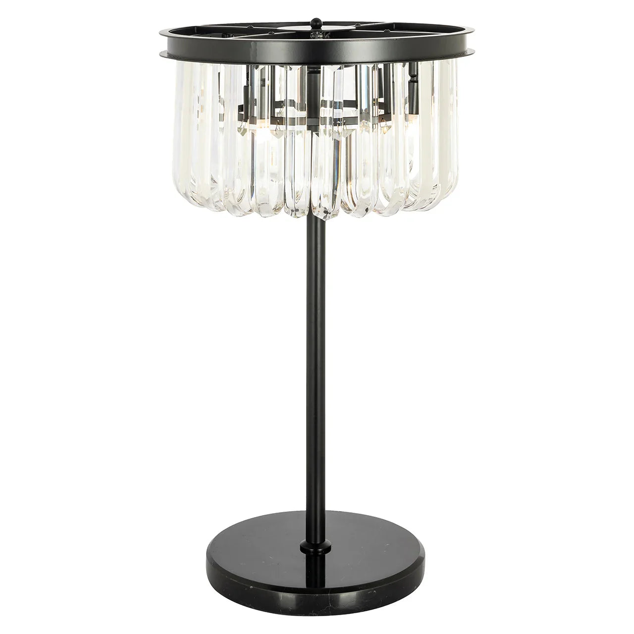 Galda lampa Richmond Interiors Bessy 70/40/40 cm melns - N1 Home
