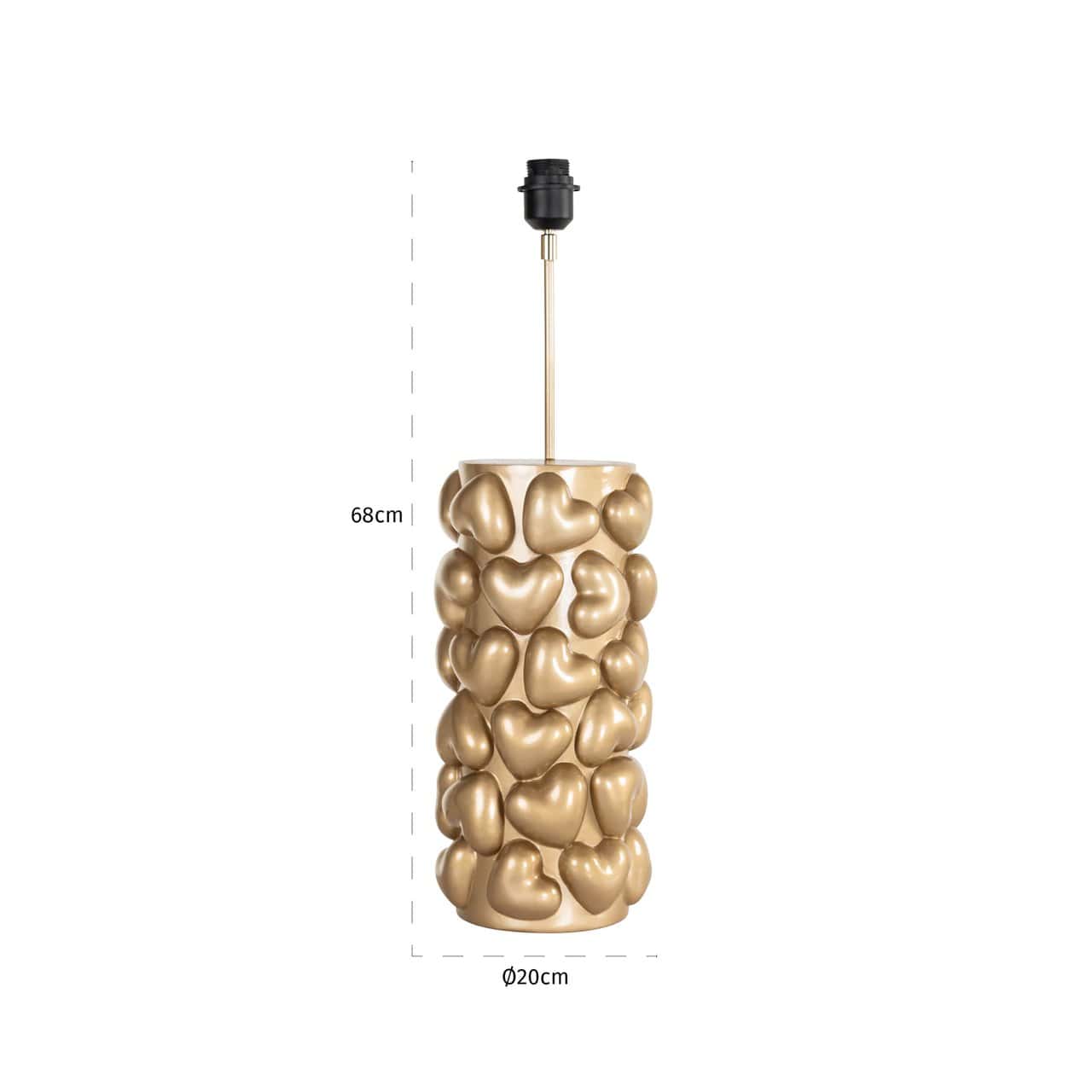 Galda lampa Nancy Richmond Interiors 22/22/69 cm zelts