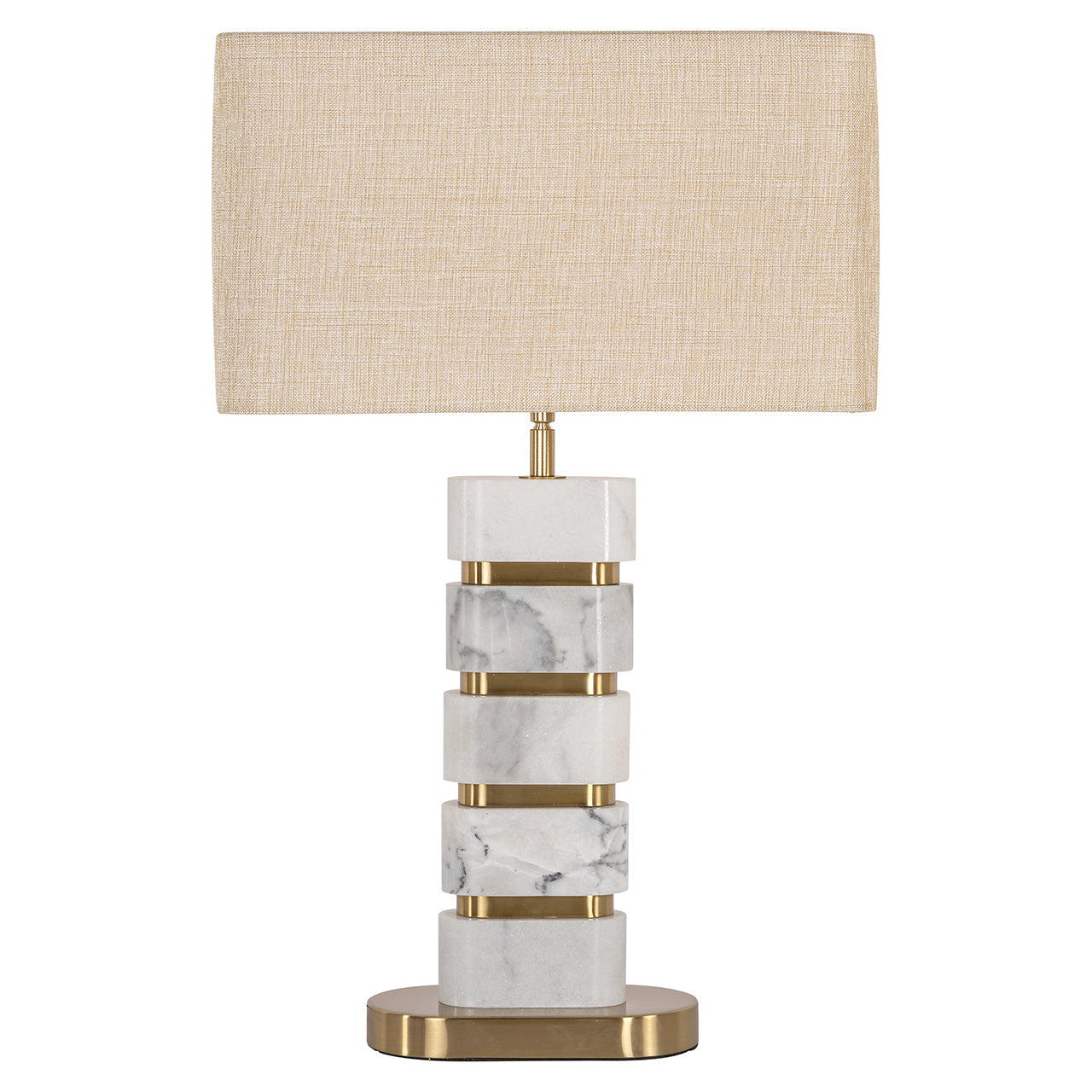 Galda lampa Richmond Interiors Lenore 64/40/24 cm zelts/balts - N1 Home