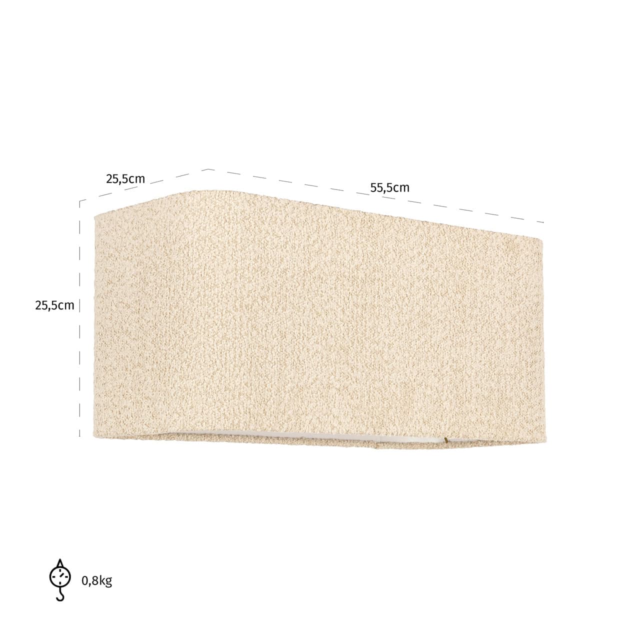 Abažurs Miley Richmond Interiors 55/25/25 cm bēšs
