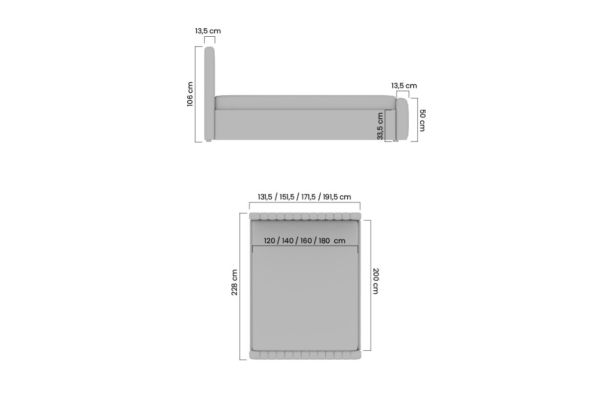 Gulta Austin ar konteineru 120; 140; 160; 180/200 cm Perfect Harmony 07 - N1 Home