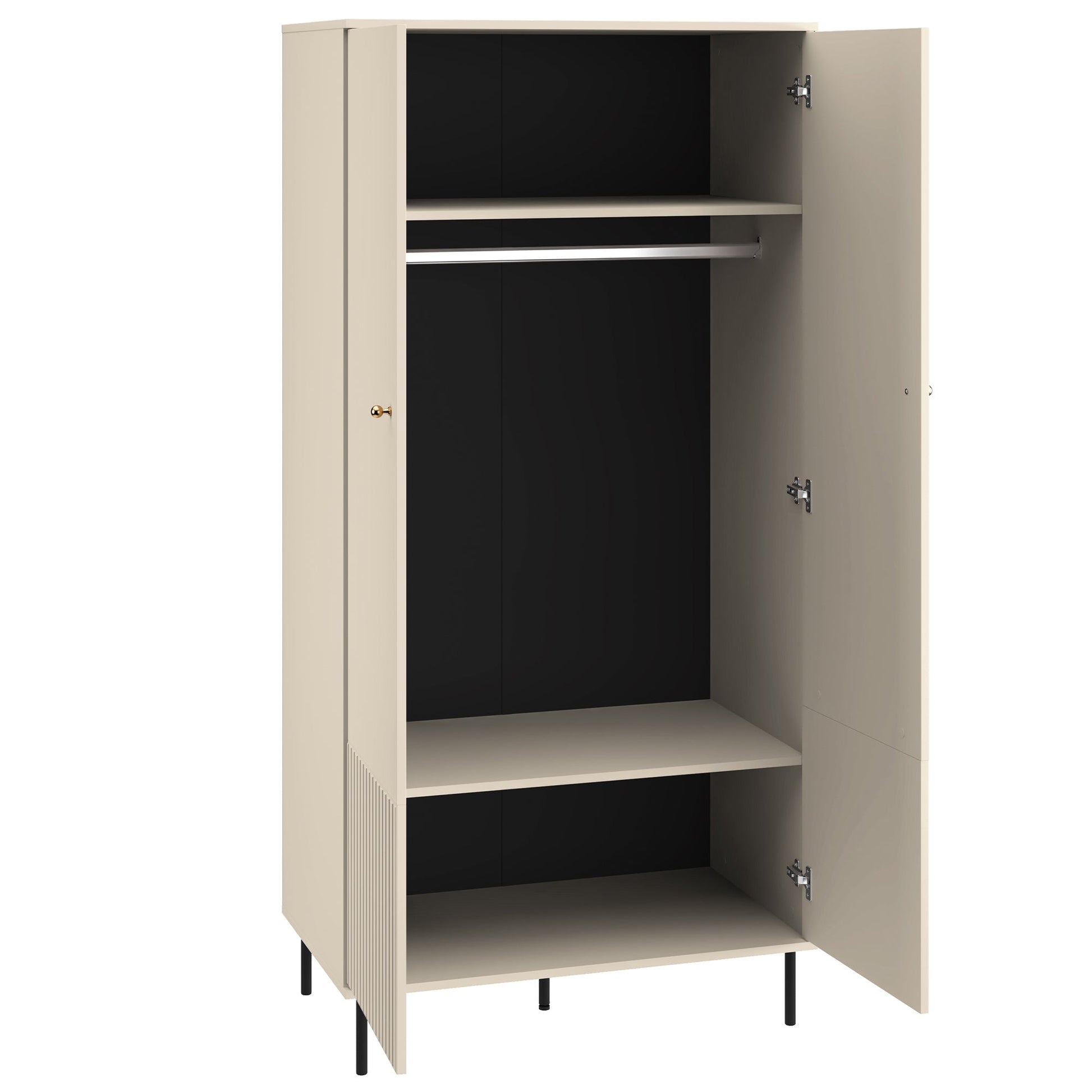 Skapīs Galeto 190/92/53 cm bēšs - N1 Home
