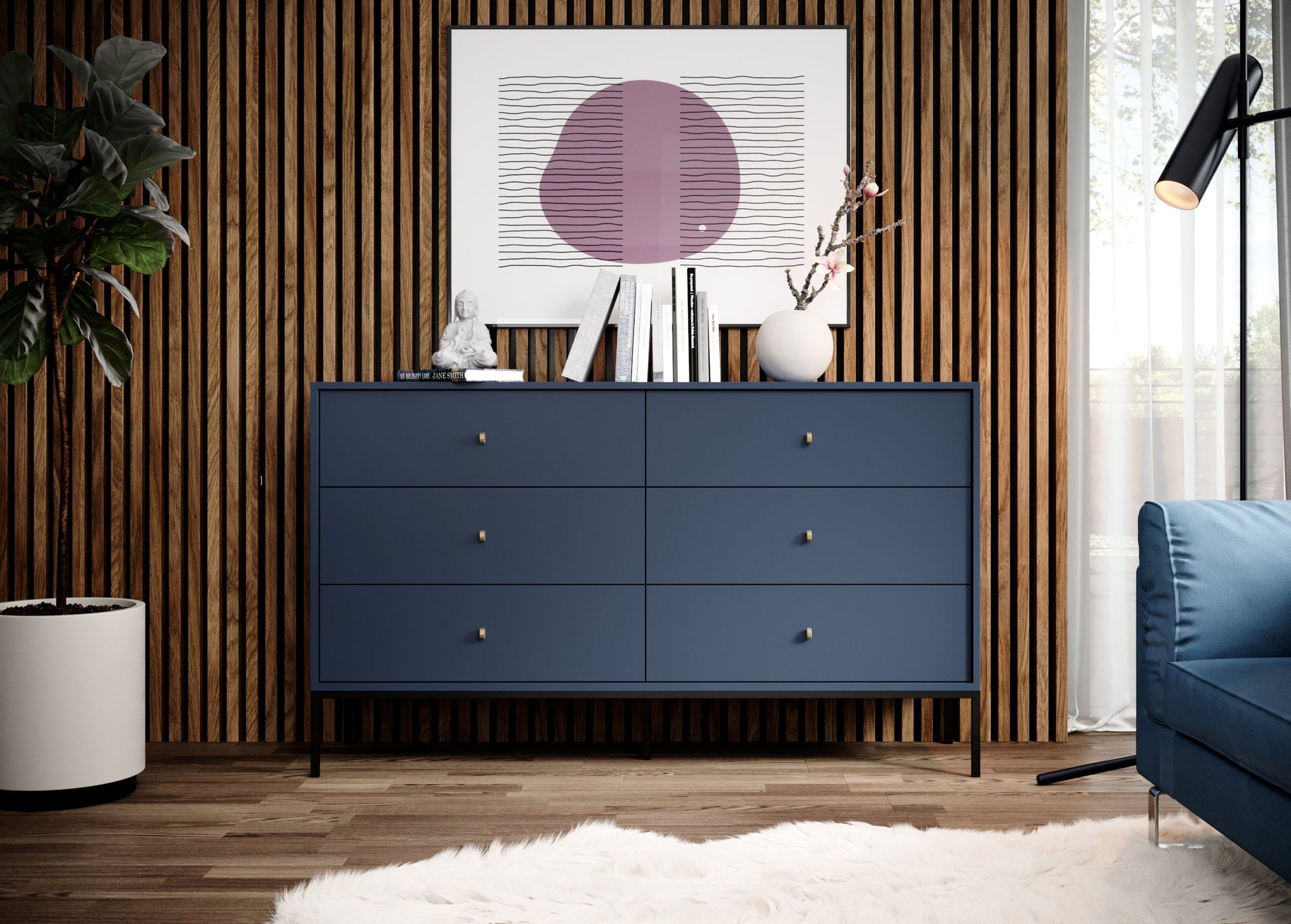 Kumode MN 89/154/39 cm zils - N1 Home