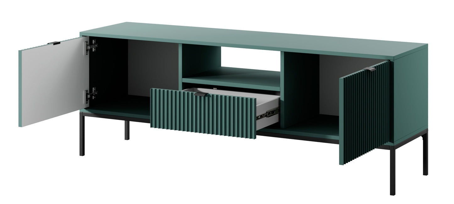 TV skapis NV 154x56x39 cm olīves/melns
