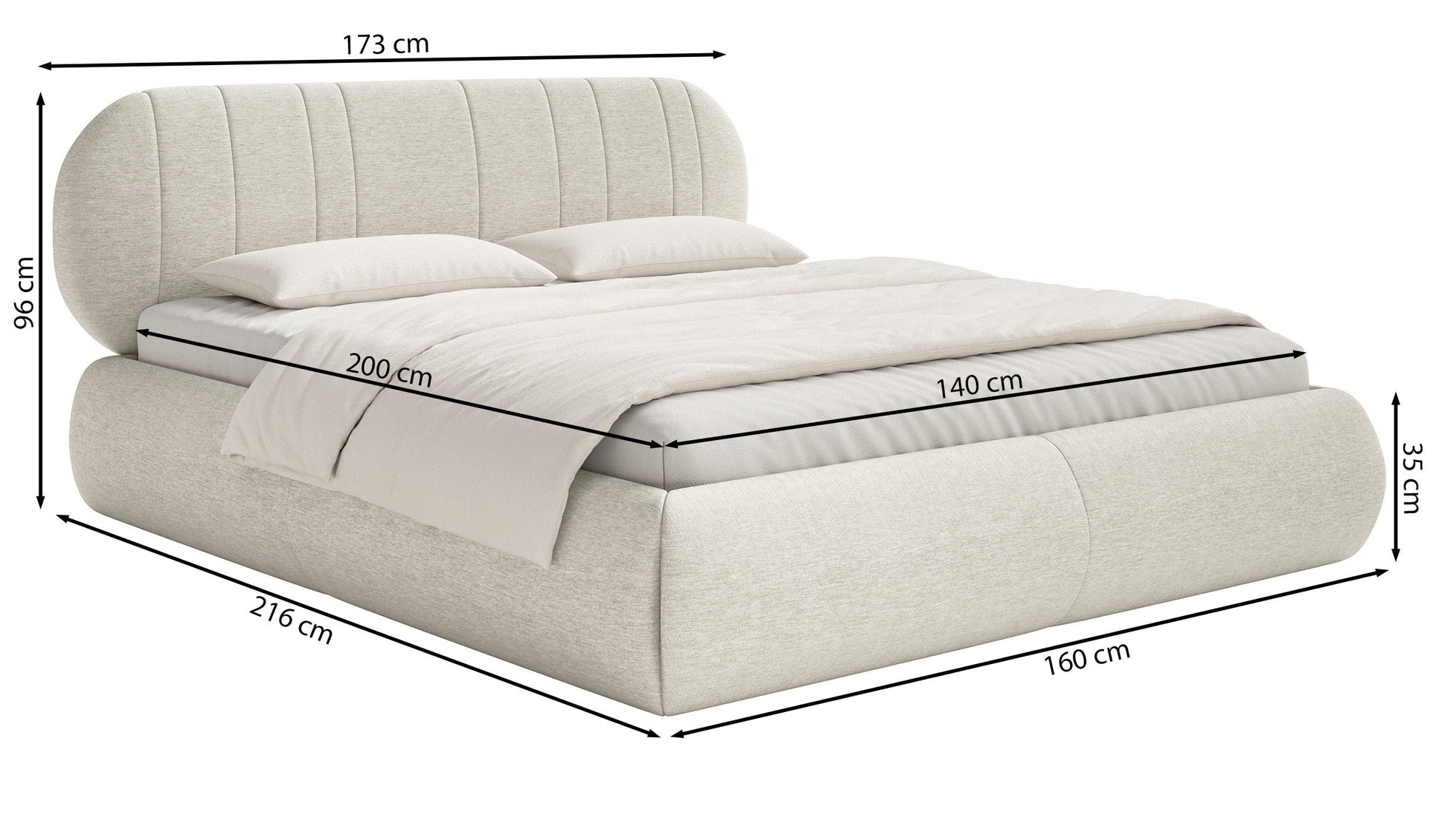 Gulta Meliosa (ar konteineru) 140/160/180x 200 cm Verita 09 - N1 Home