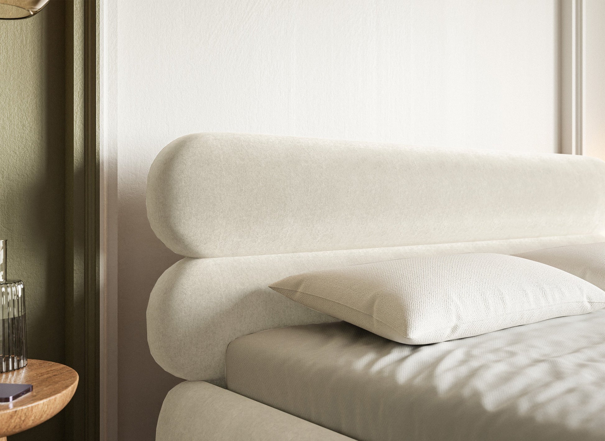 Gulta  Loure 140/160/180x200 cm Amon 18/melns kājas - N1 Home