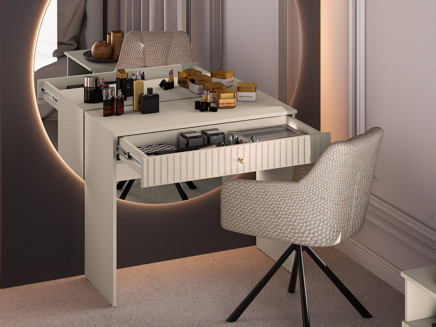 Konsole Galeto 78/92/40 cm bēšs - N1 Home
