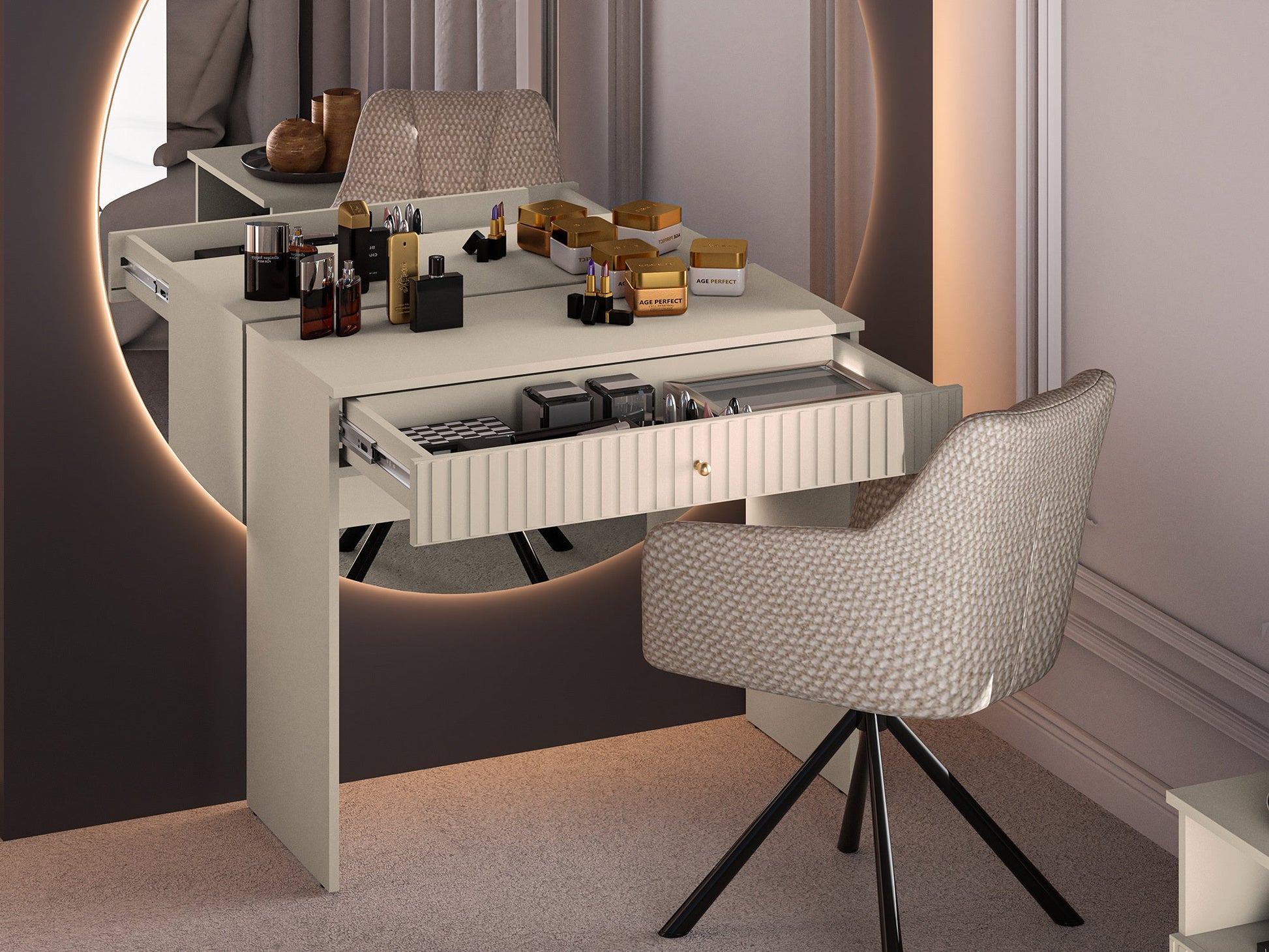 Konsole Galeto 78/92/40 cm bēšs - N1 Home