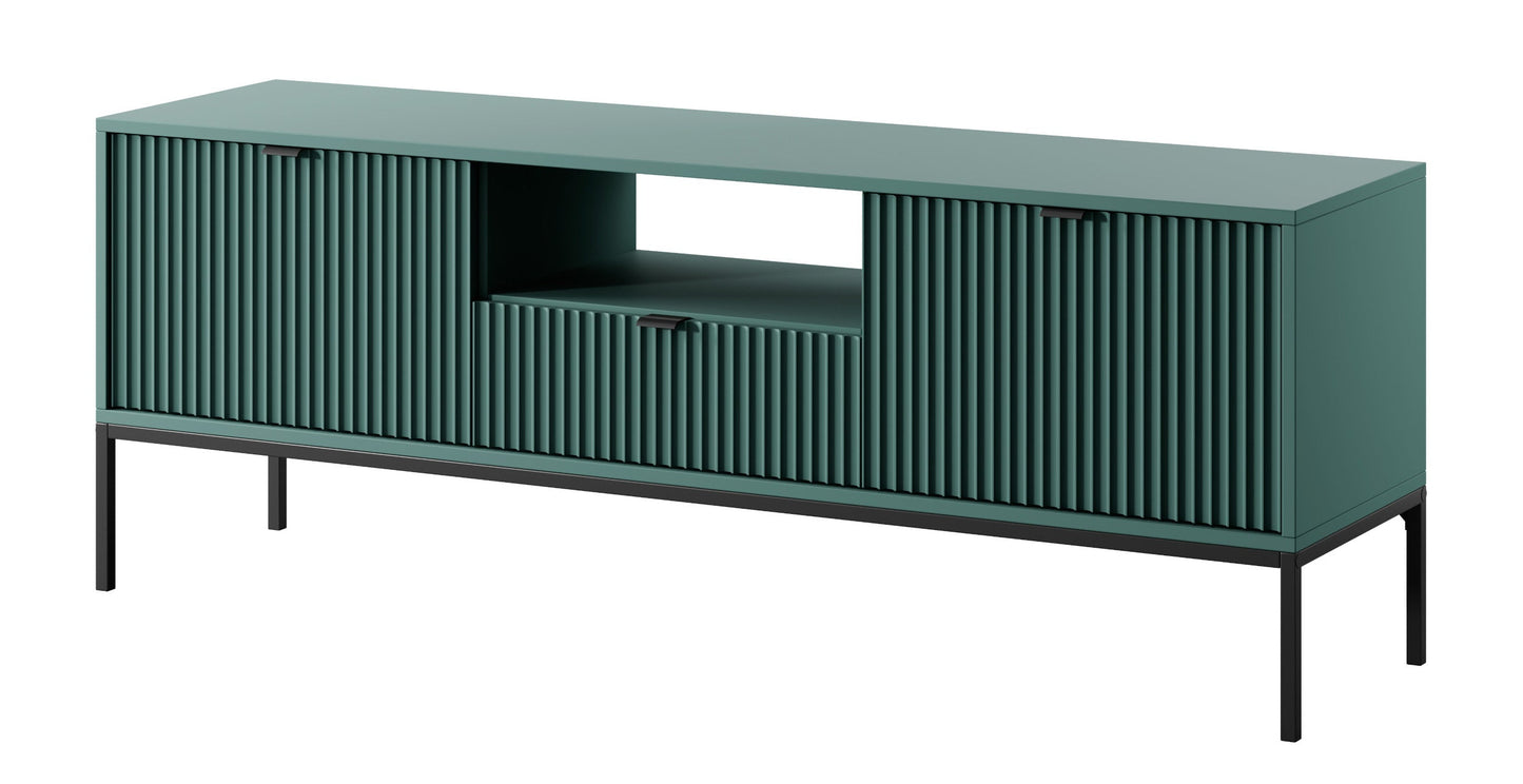 TV skapis NV 154x56x39 cm olīves/melns