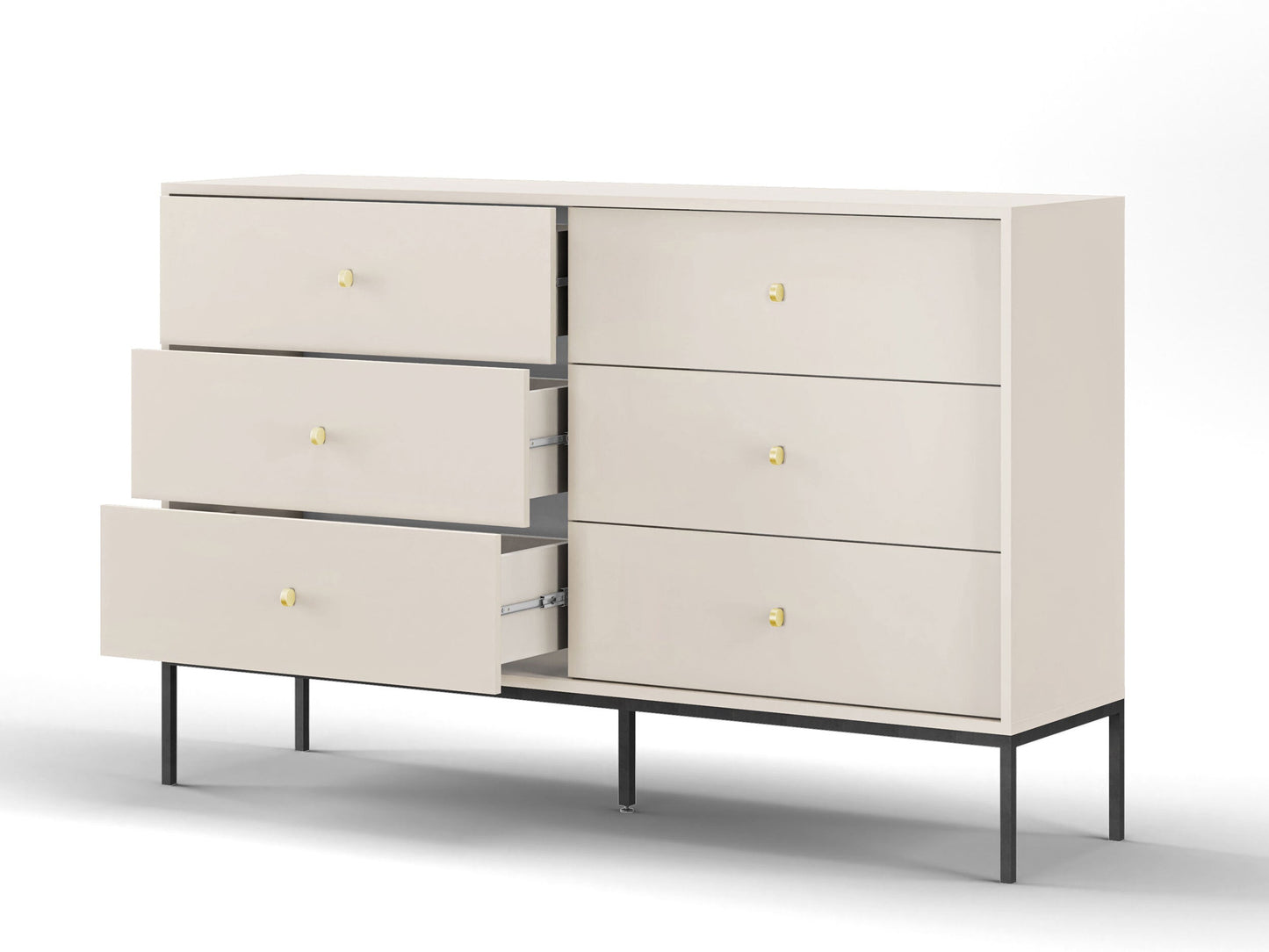 Kumode MN 89/154/39 cm bēšš - N1 Home
