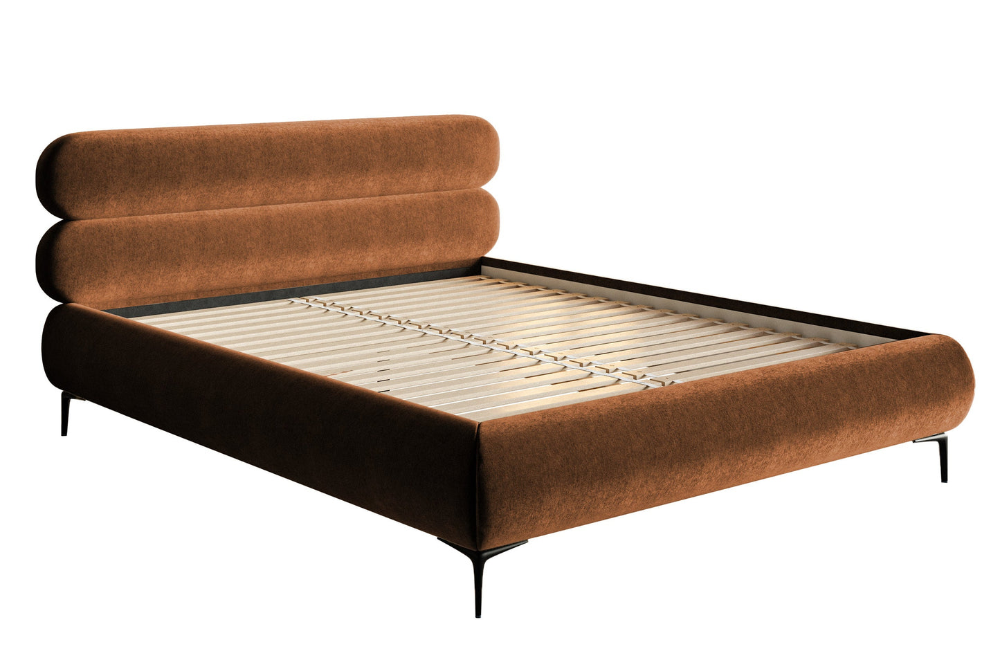 Gulta  Loure 140/160/180x200 cm Amon 24/melns kājas - N1 Home