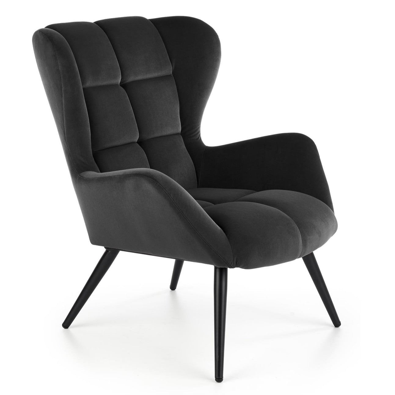 Krēsls Tyr 75/86/91/48 cm melns - N1 Home