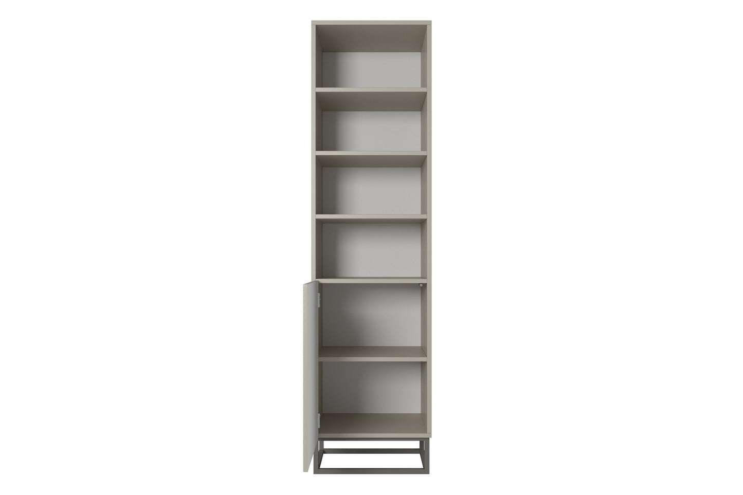 Skapis OSLO uz metāla kājām 190/43/50 cm kašmirs/kašmirs - N1 Home
