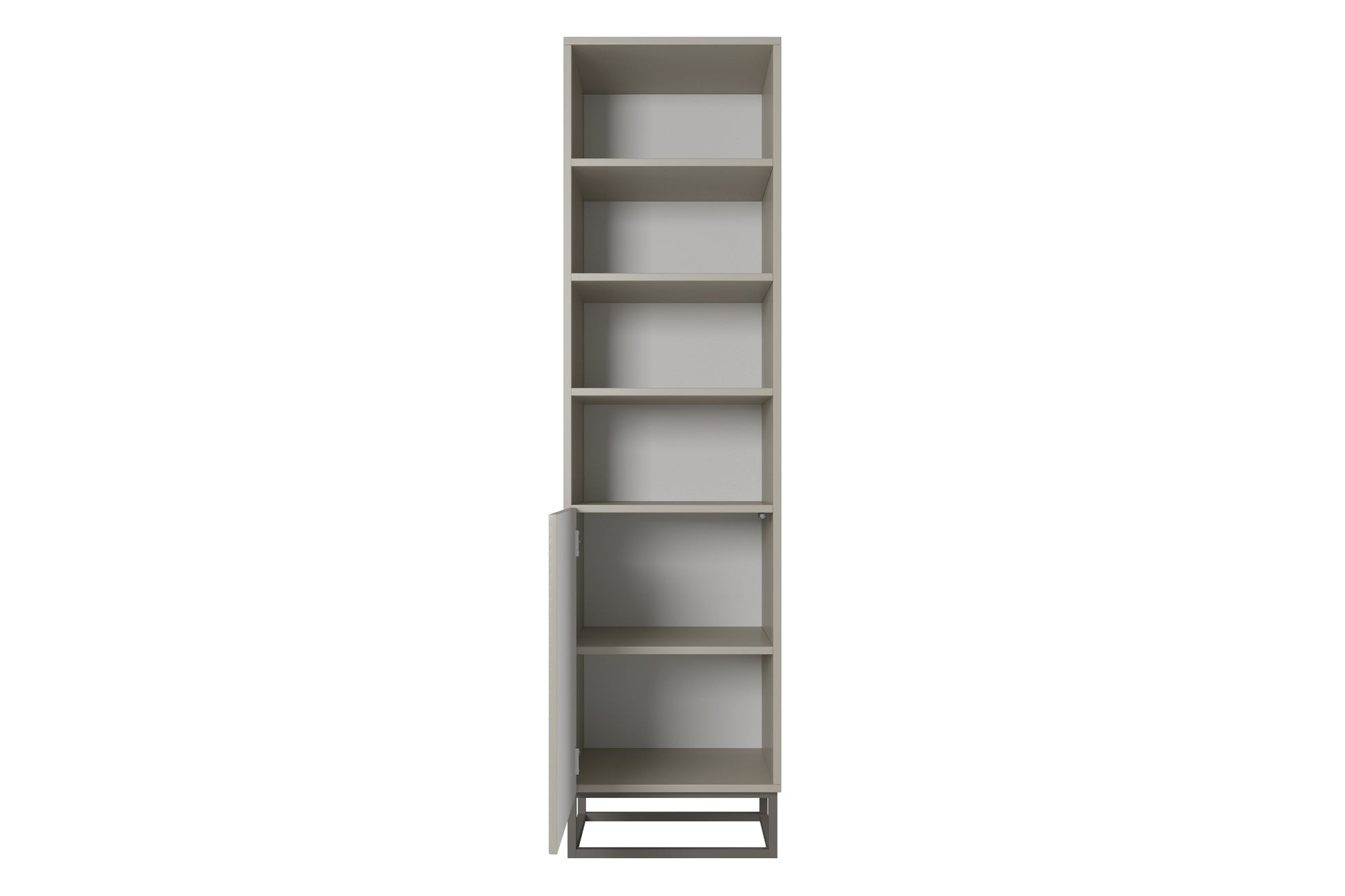 Skapis OSLO uz metāla kājām 190/43/50 cm kašmirs/kašmirs - N1 Home