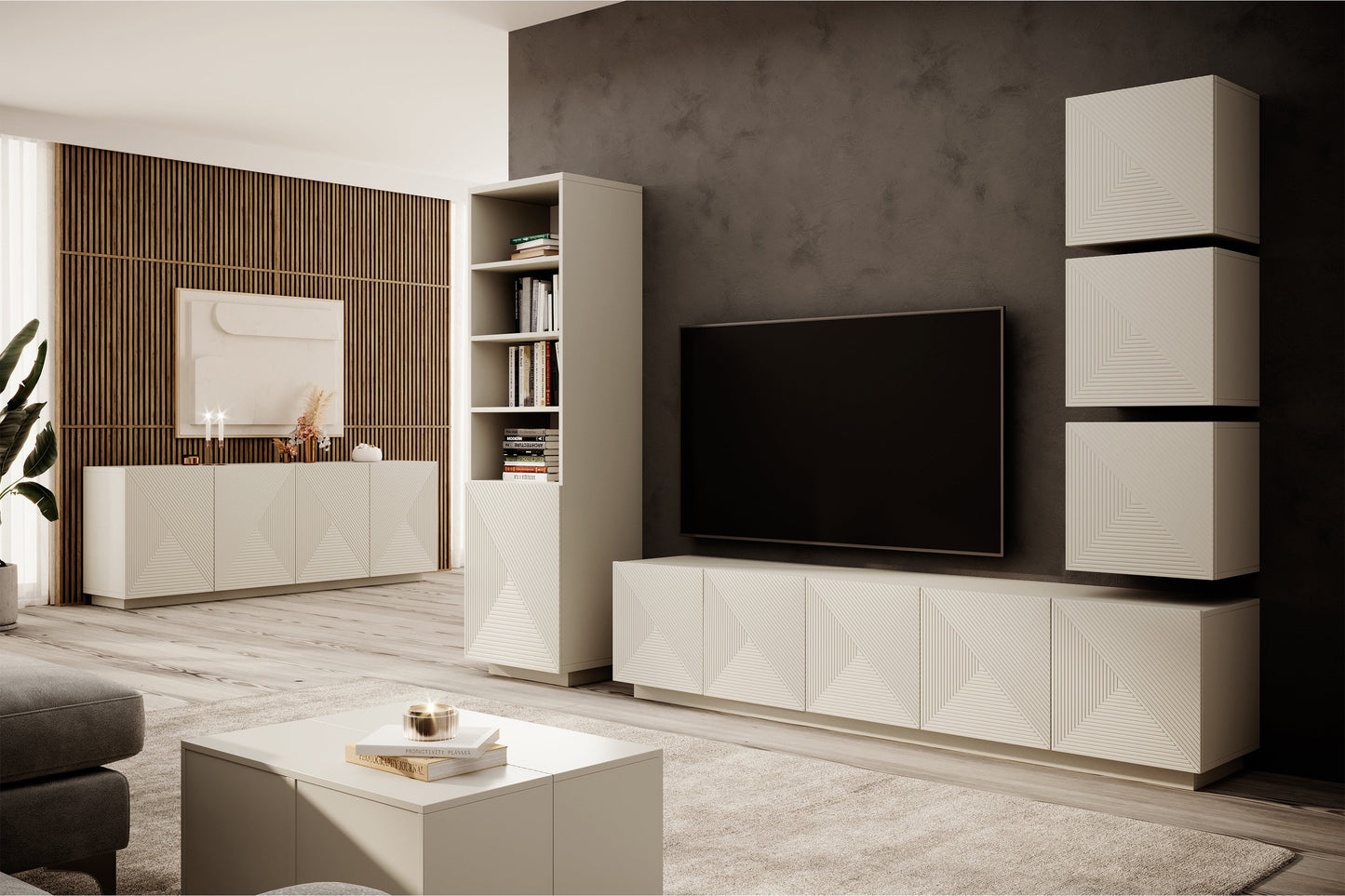 Skapis OSLO 180/43/50 cm kašmirs - N1 Home