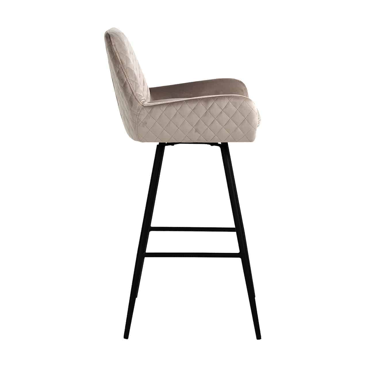 Bāra krēsls Linsey Richmond Interiors 101/52/51 cm  Quartz Khaki 903 - N1 Home