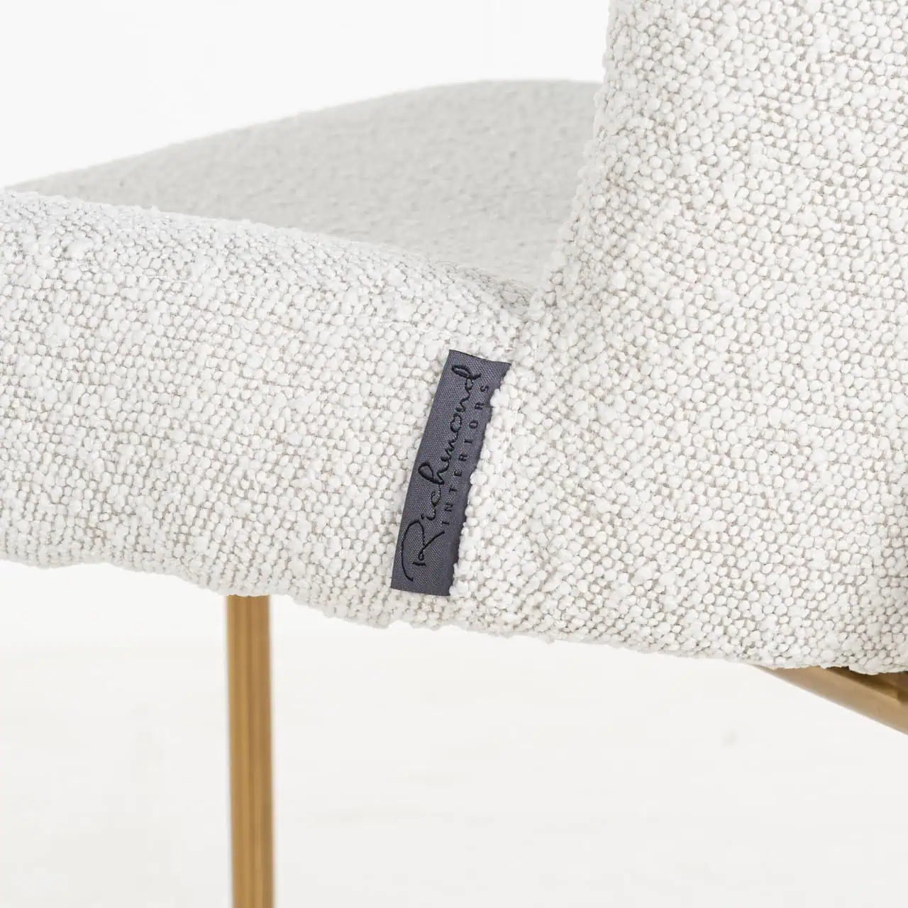 Krēsls Odessa (Set of 2) Richmond Interiors 85/49/64 cm white bouclé - N1 Home