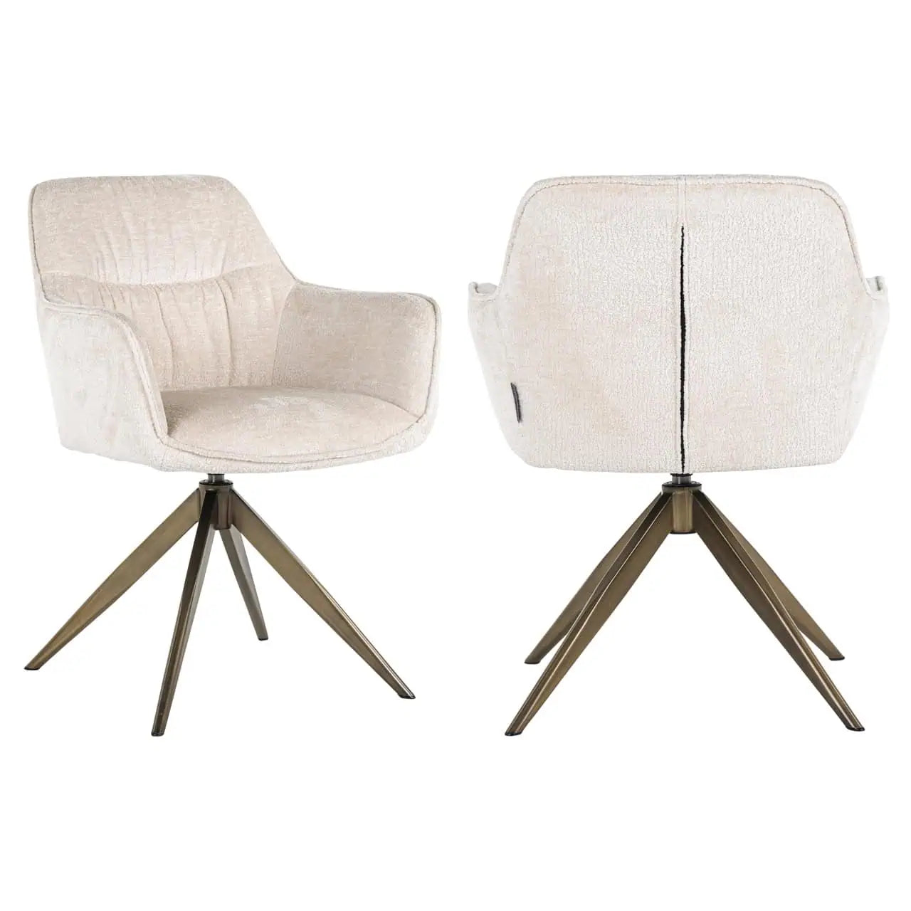 Krēsls Aline FR  Richmond Interiors 82/59/61 cm white chenille - N1 Home