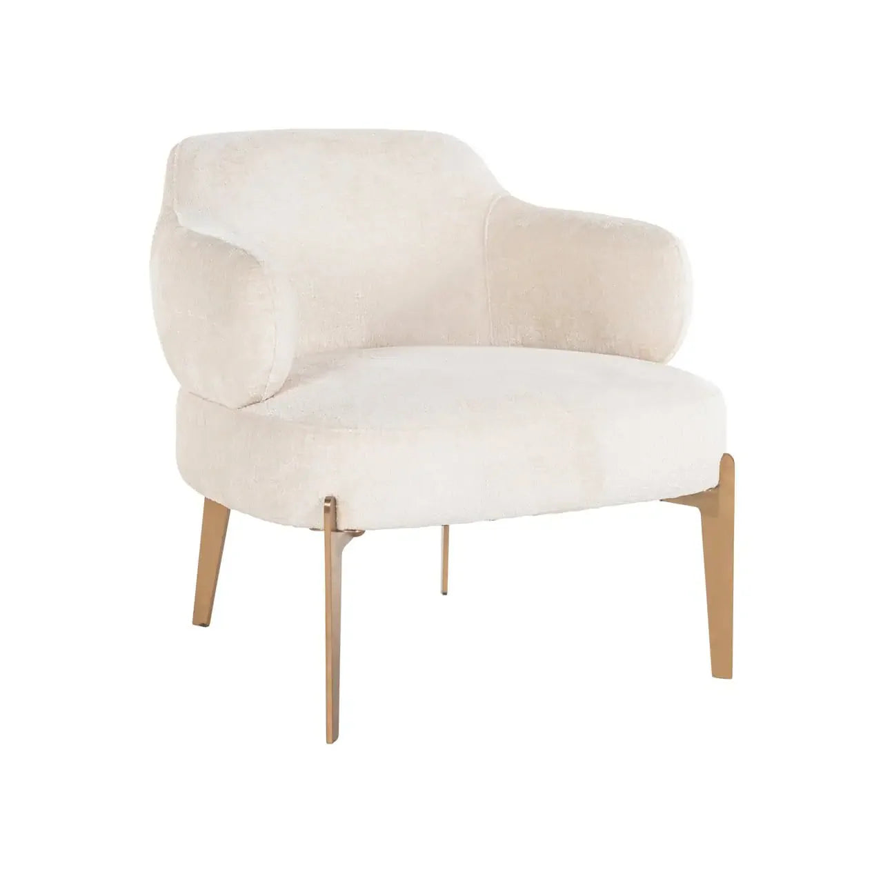 Krēsls Venus Richmond Interiors 75/74/81 cm white chenille - N1 Home